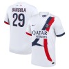 Maglia ufficiale Paris Saint Germain Bradley Barcola 29 Trasferta 2024-25 per Uomo